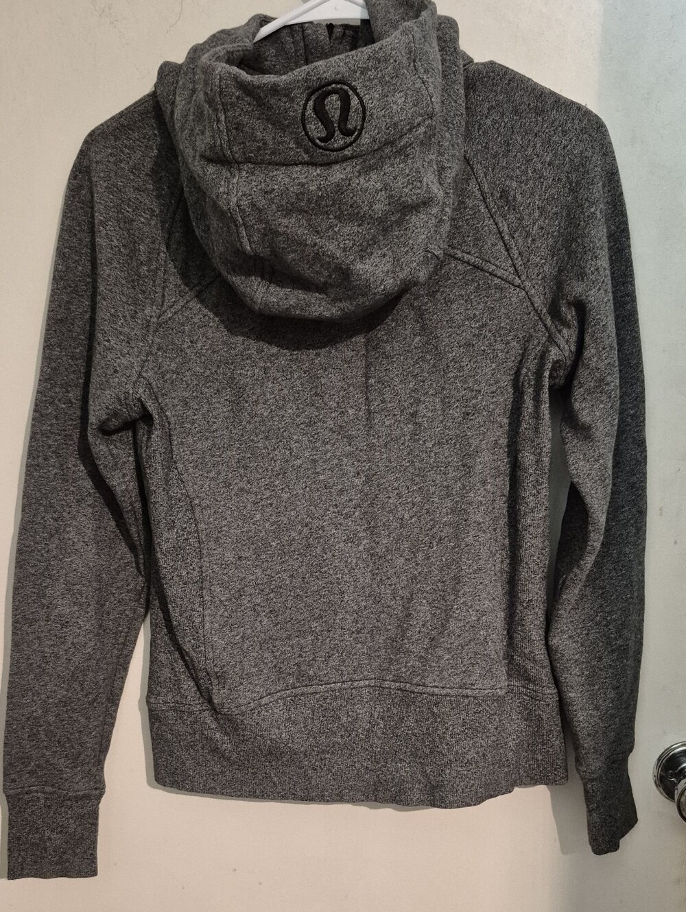 lululemon athletica Heathered Gray Scuba Full-Zip Hooded Jacket Sz.6 - Picture 5 of 8